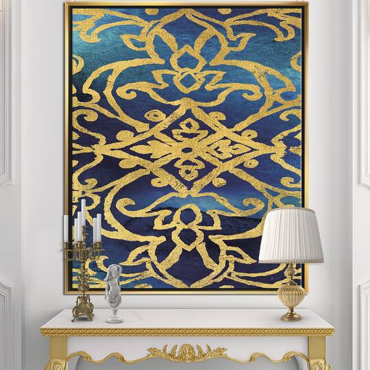 Designart - metallic Glam Indigo Form II
